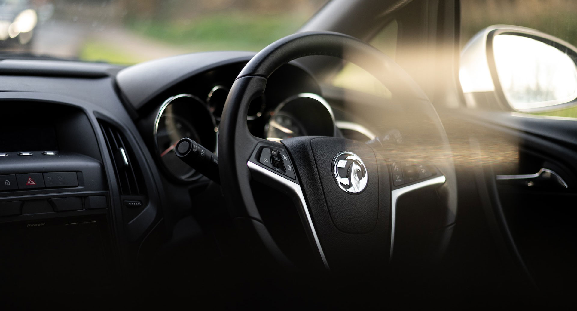 Vauxhall car interior black